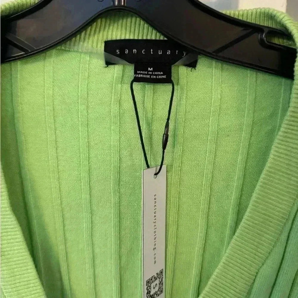 Sanctuary NWT women’s bright green cardigan pockets size medium - Picture 2 of 10